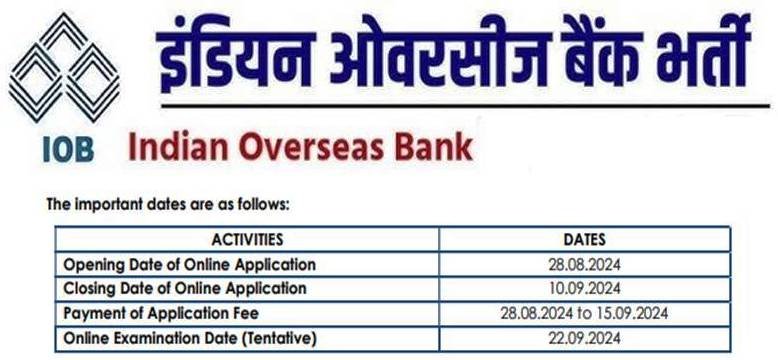 IOB Bank Vacancy: इंडियन ओवरसीज बैंक भर्ती अप्रेंटिसशिप के 550 पदों का नोटिफिकेशन जारी